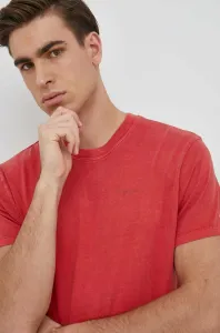 Bavlnené tričko Pepe Jeans Jacko červená farba, jednofarebné #8368685