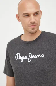 Bavlnené tričko Pepe Jeans šedá farba, s potlačou #7414060