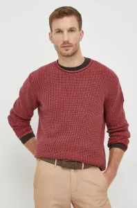 Bavlnený sveter Pepe Jeans pánsky, červená farba,