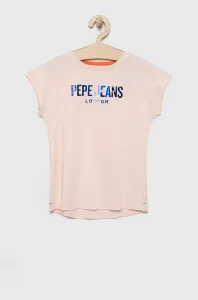 Detské bavlnené tričko Pepe Jeans ružová farba, #9011496