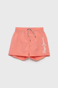 Detské plavkové šortky Pepe Jeans oranžová farba, s potlačou #8561547
