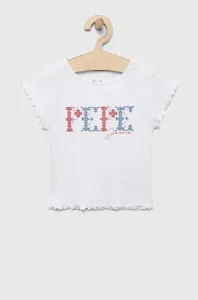 Detské tričko Pepe Jeans PJL GJ Non-denim biela farba #9260250