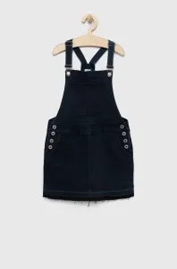 Dievčenské šaty Pepe Jeans Kaia tmavomodrá farba, mini, rovný strih