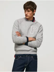 Light Grey Men's Brindle Sweatshirt Pepe Jeans Pike - Men #633180