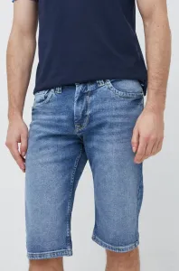 Rifľové krátke nohavice Pepe Jeans Cash pánske