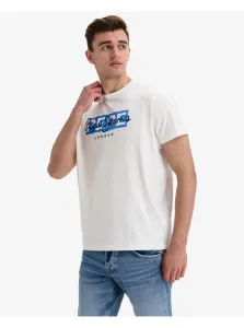 Tričko Pepe Jeans Godric pánske, biela farba, s potlačou #171577