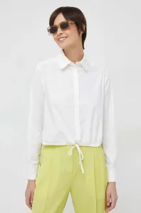 Bavlnená košeľa Pepe Jeans Ellase dámska, béžová farba, regular, s klasickým golierom #8834604