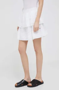 Bavlnená sukňa Pepe Jeans Prana biela farba, mini, áčkový strih