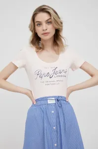 Pepe Jeans dámske tričko Farba: ružová, Veľkosť: XS #225232