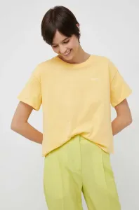 Bavlnené tričko Pepe Jeans Wimani žltá farba