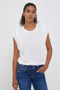 Tričko Pepe Jeans dámsky, biela farba #8948707
