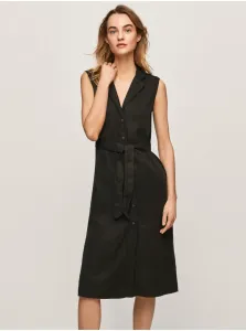 Čierne dámske košeľové šaty Pepe Jeans - ženy #6326752