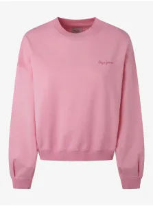 Pink Womens Sweatshirt Pepe Jeans Terry - Women