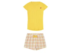 pepperts!® Dievčenské krátke pyžamo (134/140, žltá)