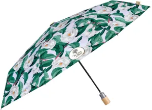 PERLETTI - Dámsky skladací dáždnik Green Camelie, 19149