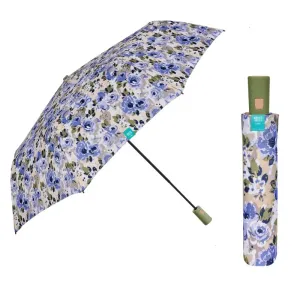 PERLETTI - Dámsky skladací automatický dáždnik Peonie / ružový, 26305