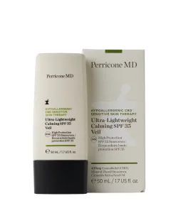 Perricone MD Ľahký opaľovací krém na tvár pre citlivú pleť SPF 35 Hypoallergenic CBD Sensitiv e Skin Therapy ( Ultra - Light weight Calming) 50 ml