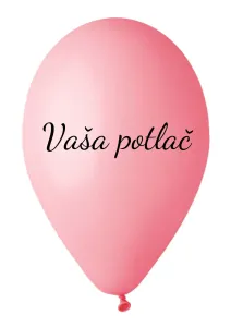 Personal Balónik s textom - Baby ružová 26 cm