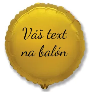 Personal Fóliový balón s textom - Zlatý kruh 45 cm