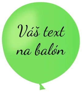 Personal Balón s textom - Svetlozelený 80 cm