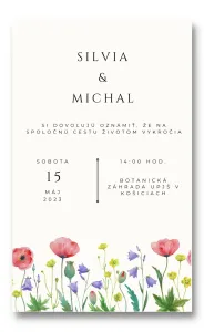 Personal Oznámenie - Lúčne kvety Zvoľte množstvo: od 1 ks do 10 ks