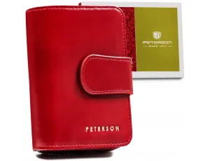 Dámska kožená peňaženka na patentku — Peterson #9182222