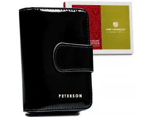 Dámska kožená peňaženka na patentku — Peterson #9283621