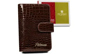 Dámska kožená peňaženka na patentku — Peterson #9182270