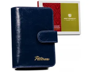Dámska kožená peňaženka na patentku — Peterson #9182271
