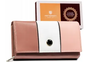 Dámska kožená peňaženka na patentku — Peterson #9182422