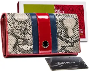 Dámska kožená peňaženka s hadím vzorom — Peterson #9182453