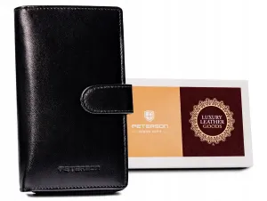 Dámska peňaženka vyrobená z prírodnej kože — Peterson #9182303