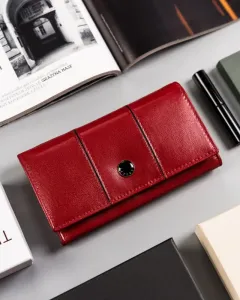 Farebná dámska kožená peňaženka na patentku — Peterson #9182416