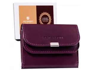 Malá, kožená dámska peňaženka so zapínaním — Peterson #9182514