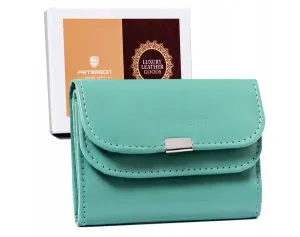 Malá, kožená dámska peňaženka so zapínaním — Peterson #9182515