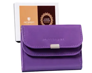 Malá, kožená dámska peňaženka so zapínaním — Peterson #9182519