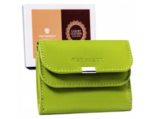 Malá, kožená dámska peňaženka so zapínaním — Peterson #9182516