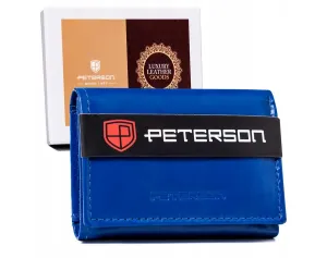 Malá, kožená dámska peňaženka so zapínaním — Peterson #9182480