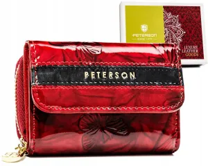 Malá, kožená dámska peňaženka so zapínaním - Peterson #9182881