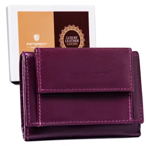 Malá, kožená peňaženka pre ženy so systémom RFID Protect — Peterson #9182520