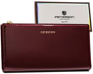 Veľká dámska peňaženka vyrobená z ekologickej kože— Peterson #9182676