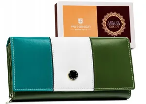 Veľká dámska peňaženka vyrobená z prírodnej kože — Peterson #9182414
