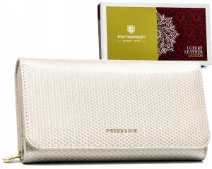 Veľká dámska peňaženka vyrobená z prírodnej kože- Peterson