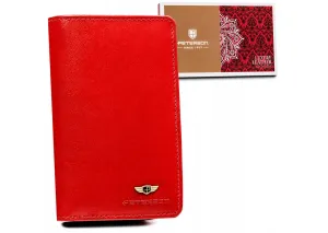 Veľká, kožená dámska peňaženka s RFID systémom — Peterson #9182209