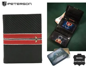 Veľká pánska kožená peňaženka bez zapínania - Peterson #9272854
