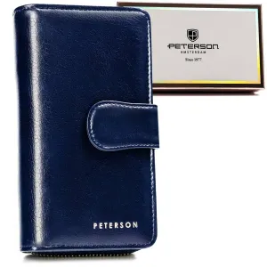 Veľká, vertikálna dámska peňaženka vyrobená z ekologickej kože - Peterson #9182751