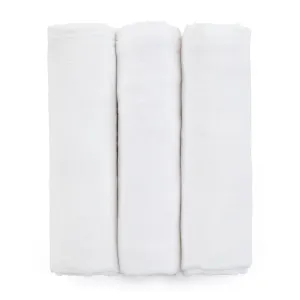 Petite&Mars Súprava plienok bambusová mušelínová Moussy Total White, 68 x 68 cm 3 ks