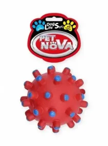 Pet Nova VIN DENTBALL L hračka pre psy lopta ježko červená 11cm