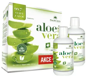Pharma Activ AloeLive AKCIA šťava z aloe 99,7% (1+1 zadarmo) 2x1000 ml (2000 ml), 1x1 set #125619
