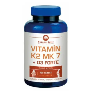Pharma Activ Vitamín K2 MK 7 + D3 FORTE tbl (inov.2020) 100+25 (125 ks) #850717